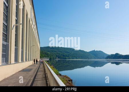 Herdecke, Hengsteysee des Ruhrgebiets, ehemaliges Pumpspeicherkraftwerk Koepchenwerk in Ruhrgebiet, Nordrhein-Westfalen, Deutschland Stockfoto