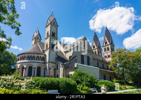 Koblenz, Kirche Basilika St. Kastor (Castor) in Rheintal, Rheinland-Pfalz, Deutschland Stockfoto