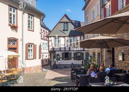 Sankt Goar, Altstadt in Rheintal, Rheinland-Pfalz, Deutschland Stockfoto