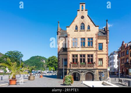 Sankt Goar, Rathaus in Rheintal, Rheinland-Pfalz, Deutschland Stockfoto