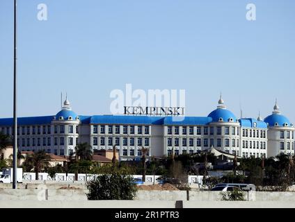 Kairo, Ägypten, Mai 4 2023: Kempinski New Cairo Egypt, ein Luxushotel-Management-Unternehmen mit Hauptsitz in Genf, Schweiz. Gegründet 1897 in Berlin Stockfoto