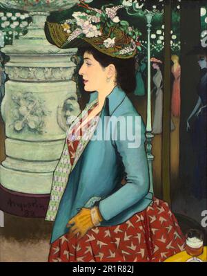 Eine elegante Frau in der Elysée Montmartre (Elysée à l’Elysée Montmartre) Datum: 1888 Künstler: Louis Anquetin French, 1861-1932 Stockfoto