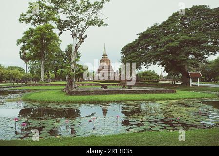 Tempel in Sukhothai historischen Park, Thailand Stockfoto