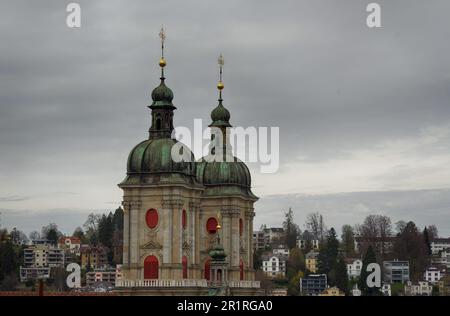 Abtei Kathedrale von Saint Gall, diese Schweizer Stadt ist die Hauptstadt des Kantons St. Gallen Stockfoto