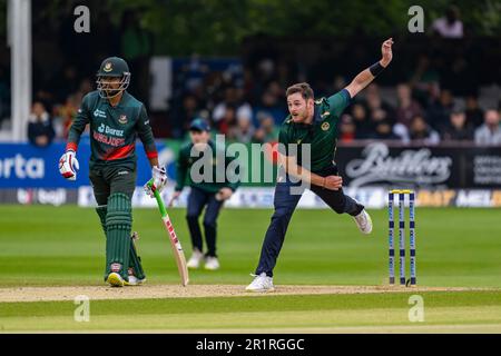 CHELMSFORD, VEREINIGTES KÖNIGREICH. 14. Mai 2023. Während der ICC Men's Cricket World Cup Super League - 3. ODI Ireland gegen Bangladesh auf dem Cloud County Cricket Ground am Sonntag, den 14. Mai 2023 in CHELMSFORD ENGLAND. Kredit: Taka Wu/Alamy Live News Stockfoto