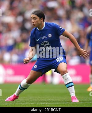 Chelsea's Sam Kerr während des Vitality Women's FA Cup Finales im Wembley Stadium, London. Foto: Sonntag, 14. Mai 2023. Stockfoto