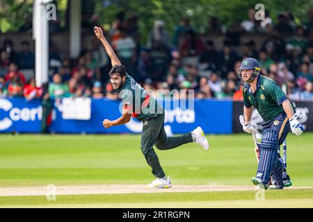 CHELMSFORD, VEREINIGTES KÖNIGREICH. 14. Mai 2023. Mohammad Mrittunjoy Chowdhury aus Bangladesch während der ICC Men's Cricket World Cup Super League 3. ODI Ireland vs Bangladesh am 14. Mai 2023 auf dem Cloud County Cricket Ground in CHELMSFORD ENGLAND. Kredit: Taka Wu/Alamy Live News Stockfoto