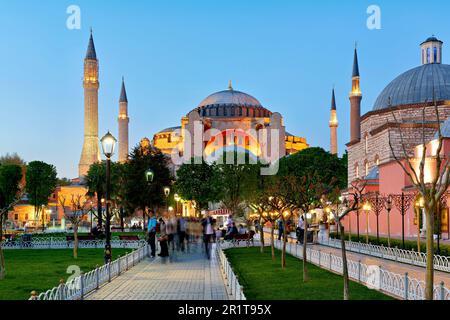Istanbul Türkei. Große Moschee Der Hagia Sophia Stockfoto
