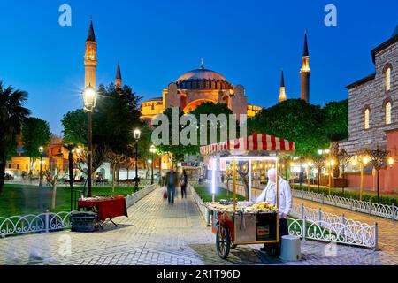 Istanbul Türkei. Große Moschee Der Hagia Sophia Stockfoto