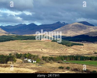 Inveroran Hotel in der Nähe der Brücke von Orchy, Schottland Stockfoto