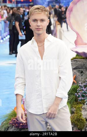 HARVY nimmt an der britischen Premiere der Live-Action-Neuvorstellung der kleinen Meerjungfrau in Odeon Luxe, Leicester Square, London Teil. Foto: Montag, 15. Mai 2023. Stockfoto