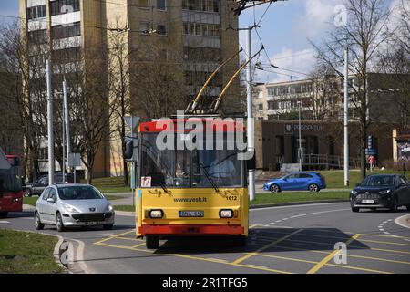 Skoda 14Tr Trolleybus Stockfoto