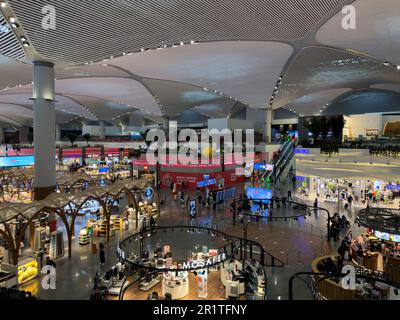 Abflughalle Istanbul International Airport Türkei Stockfoto