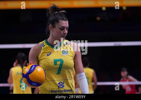 ANKARA, TURKIYE - 13. JULI 2022: Montibeller Rosamaria in Brasilien gegen Japan VNL-Viertelfinale in der Ankara Arena Stockfoto