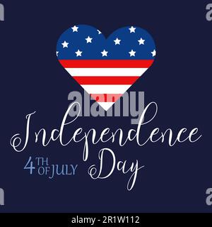 Unabhängigkeitstag am 4. juli Stock Vektor