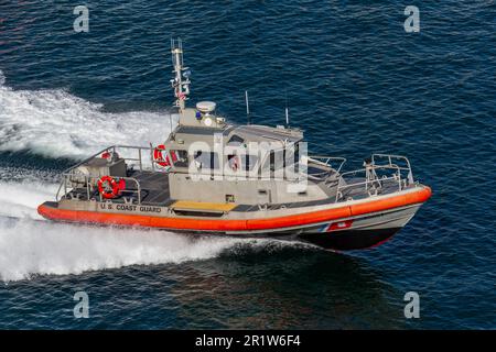 Terminal Island Coast Guard Station, Hafen von Los Angeles, San Pedro, Südkalifornien, USA Stockfoto