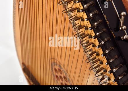 bandura Nahaufnahme, ukrainisches Musikinstrument Stockfoto