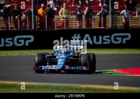 Melbourne, Australien, 8. April 2022. Fernando Alonso (14) aus Spanien und BWT Alpine F1 Team während des australischen Formel-1-Grand Prix im Albert Park am 08. April 2022 in Melbourne, Australien. Kredit: Steven Markham/Speed Media/Alamy Live News Stockfoto