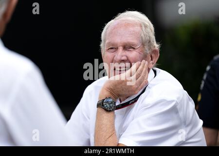 Melbourne, Australien, 9. April 2022. Red Bull Advisor Helmut Marko lächelt beim Grand Prix der australischen Formel 1 im Albert Park am 09. April 2022 in Melbourne, Australien. Kredit: Steven Markham/Speed Media/Alamy Live News Stockfoto