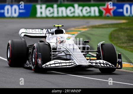 Melbourne, Australien, 9. April 2022. Yuki Tsunoda (22) aus Japan und Scuderia AlphaTauri während des australischen Formel 1 Grand Prix im Albert Park am 09. April 2022 in Melbourne, Australien. Kredit: Steven Markham/Speed Media/Alamy Live News Stockfoto
