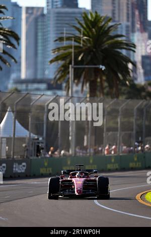 Melbourne, Australien, 10. April 2022. Charles Leclerc (16) aus Monaco und Scuderia Ferrari während des australischen Formel-1-Grand Prix im Albert Park am 10. April 2022 in Melbourne, Australien. Kredit: Steven Markham/Speed Media/Alamy Live News Stockfoto