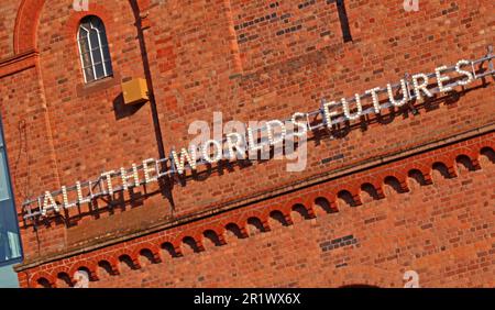 Turner-Preis-Künstler Nathan Coley: Von hier aus Kunstwerke, Liverpool Biennial, im St. Georges Pumphouse, Mann Island, L3 1BP Stockfoto