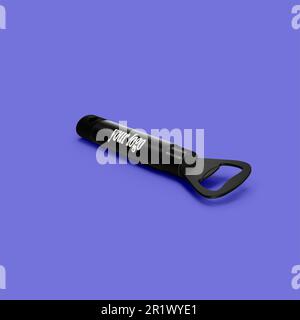 Einfach ein Modell für den Becheröffner für Ihre Produktausrüstung. Stockfoto