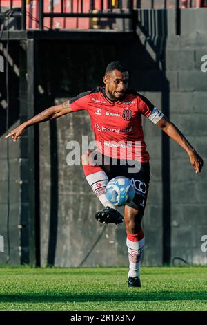 Pelotas, Brasilien. 15. Mai 2023. RS - PELOTAS - 05/14/2023 - BRASILEIRO D 2023, BRAZIL DE PELOTAS X SAOJOSEENSE - Marcelo Pitol Torwart von Brasil de Pelotas während eines Spiels gegen Saojoseense im Stadion Bento Mendes de Freitas für die brasilianische Meisterschaft D 2023. Foto: Volmer Perez/AGIF/Sipa USA Guthaben: SIPA USA/Alamy Live News Stockfoto