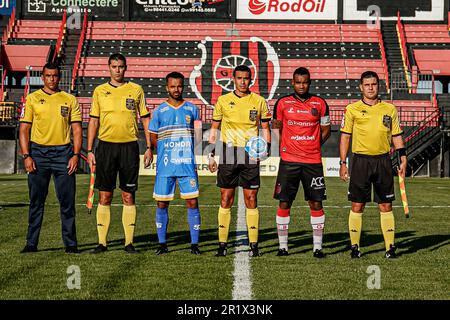 Pelotas, Brasilien. 15. Mai 2023. RS - PELOTAS - 05/14/2023 - BRASILEIRO D 2023, BRAZIL DE PELOTAS X SAOJOSEENSE - Marcelo Pitol Torwart von Brasil de Pelotas während eines Spiels gegen Saojoseense im Stadion Bento Mendes de Freitas für die brasilianische Meisterschaft D 2023. Foto: Volmer Perez/AGIF/Sipa USA Guthaben: SIPA USA/Alamy Live News Stockfoto