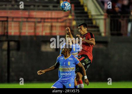 Pelotas, Brasilien. 15. Mai 2023. RS – PELOTAS – 05/14/2023 – BRASILEIRO D 2023, BRASILIEN DE PELOTAS X SAOJOSEENSE – Chicao-Spieler aus Brasil de Pelotas während eines Spiels gegen Saojoseense im Stadion Bento Mendes de Freitas für die brasilianische Meisterschaft D 2023. Foto: Volmer Perez/AGIF/Sipa USA Guthaben: SIPA USA/Alamy Live News Stockfoto