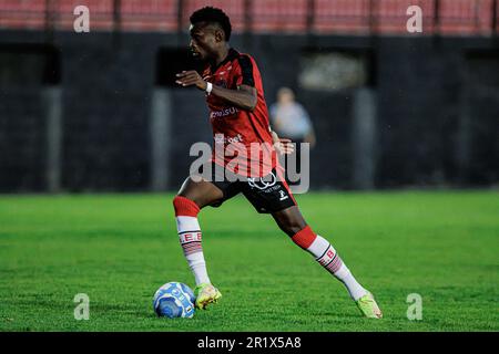 Pelotas, Brasilien. 15. Mai 2023. RS – PELOTAS – 14/05/2023 – BRASILEIRO D 2023, BRASILIEN DE PELOTAS X SAOJOSEENSE – Germano-Spieler von Brasil de Pelotas während eines Spiels gegen Saojoseense im Stadion Bento Mendes de Freitas für die brasilianische Meisterschaft D 2023. Foto: Volmer Perez/AGIF/Sipa USA Guthaben: SIPA USA/Alamy Live News Stockfoto