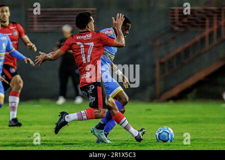 Pelotas, Brasilien. 15. Mai 2023. RS – PELOTAS – 14/05/2023 – BRASILEIRO D 2023, BRASILIEN DE PELOTAS X SAOJOSEENSE – Branquinho-Spieler von Brasil de Pelotas während eines Spiels gegen Saojoseense im Stadion Bento Mendes de Freitas für die brasilianische Meisterschaft D 2023. Foto: Volmer Perez/AGIF/Sipa USA Guthaben: SIPA USA/Alamy Live News Stockfoto