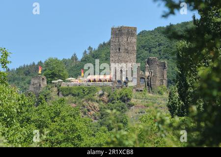 Schloss Metternich in Beilstein, Mittelmosel, Mosel, Rheinland-Pfalz, Deutschland Stockfoto