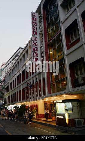 The Miami Hotel on Soi 13 Sukhumvit Road, Bangkok, Thailand. Stockfoto