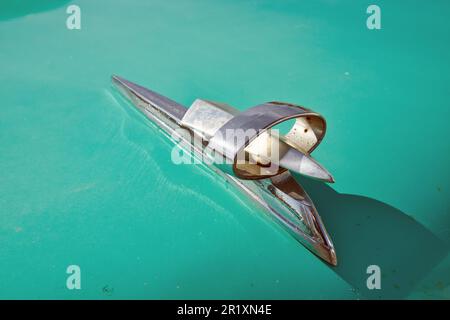 1950er Ford Fairlane 500 Galaxie Skyliner Details Stockfoto