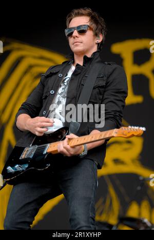 Danny Jones - McFly, V2009, Hylands Park, Chelmsford, Essex, Großbritannien - 22. August 2009 Stockfoto