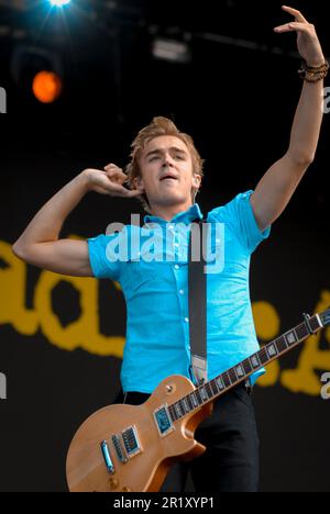 Tom Fletcher - McFly, V2009, Hylands Park, Chelmsford, Essex, Großbritannien - 22. August 2009 Stockfoto