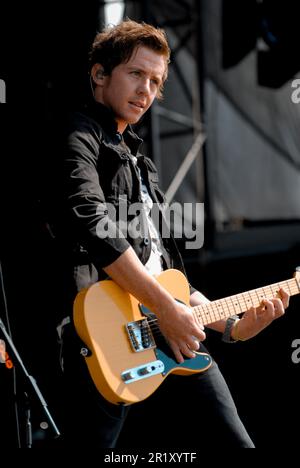 Danny Jones - McFly, V2009, Hylands Park, Chelmsford, Essex, Großbritannien - 22. August 2009 Stockfoto