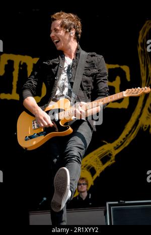 Danny Jones - McFly, V2009, Hylands Park, Chelmsford, Essex, Großbritannien - 22. August 2009 Stockfoto