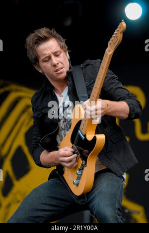 Danny Jones - McFly, V2009, Hylands Park, Chelmsford, Essex, Großbritannien - 22. August 2009 Stockfoto