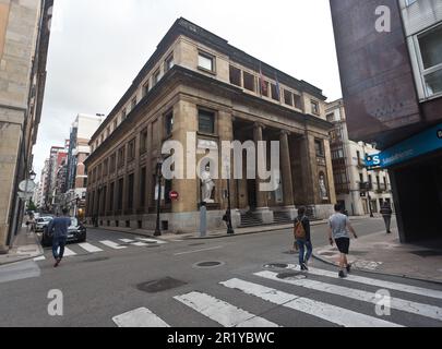 Die Jovellanos Public Library befindet sich in Gijon, Asturien, Spanien Stockfoto