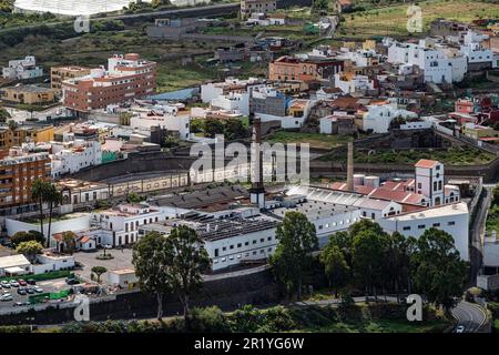Atemberaubende Aussicht vom Mirador de la Montana de Arucas, Berg Arucas, Gran Canaria, Spanien, Stockfoto