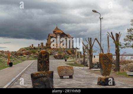 Kloster Hayravank an der Küste des Seegates in Armenien Stockfoto