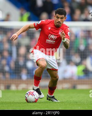 London, Großbritannien. 13. Mai 2023. 13. Mai 2023 - Chelsea gegen Nottingham Forest - Premier League - Stamford Bridge Nottingham Forest Morgan Gibbs-White während des Premier League-Spiels auf der Stamford Bridge, London. Bildkredit: Mark Pain/Alamy Live News Stockfoto