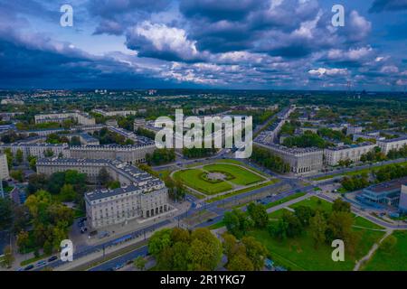 Nowa Huta Kraków, Polen, Europa, Luftpanorama Stockfoto