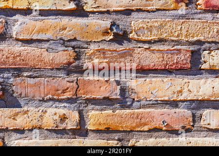 Alte Mauer in Itchan Kala, ummauerten Innenstadt der Stadt Chiwa, Usbekistan Stockfoto