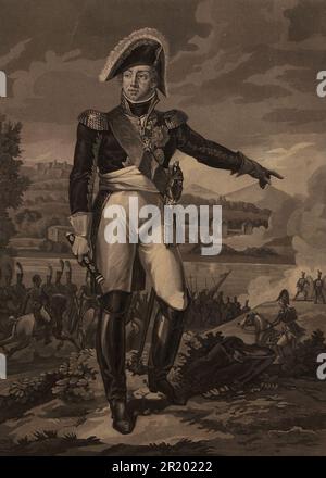 Louis Alexandre Berthier (20. November 1753-1. Juni 1815) war Prinz und Herzog von Neuchâtel und Valangin, Prinz von Wagram, sowie Maréchal d'Empire, Historische, digital restaurierte Reproduktion eines Originals aus der Zeit / Louis Alexandre Berthier (20. November 1753-1. Juni 1815) war Fürst und Herzog von Neuchâtel und Valangin, Fürst von Wagram und Maréchal d’Empire, Historisch, digital restaurierte Reproduktion einer Vorlage aus der damaligen Zeit Stockfoto