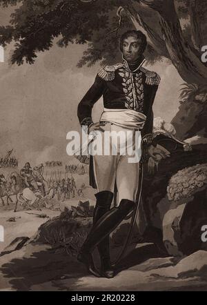 Louis Charles Antoine Desaix, chevalier de Veygoux, (17. August 1768-14 Juni 1800) war eine französische Général de Division, Historische, digital restaurierte Reproduktion eines Originals aus der Zeit / Louis Charles Antoine Desaix, chevalier de Veygoux, (17. August 1768-14. Juni 1800) war ein französischer Général de Division, Historisch, digital restaurierte Reproduktion einer Vorlage aus der damaligen Zeit Stockfoto