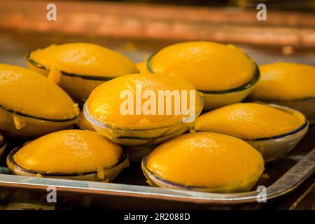 Toddy Palmenkuchen ist ein traditionelles thailändisches Dessert. Stockfoto