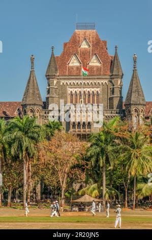 02 27 2014 Vintage Bombay High Court im Oval Maidan ist einer der ältesten High Courts in Indien. Asien. Stockfoto